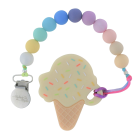 Baby Pacifier Clip (Color: Ice Cream Sunday)