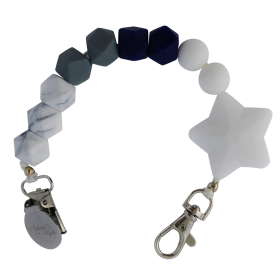 Pacifier Clip (Color: Ivory's Marble)