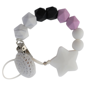 Pacifier Clip (Color: Lila's Night)