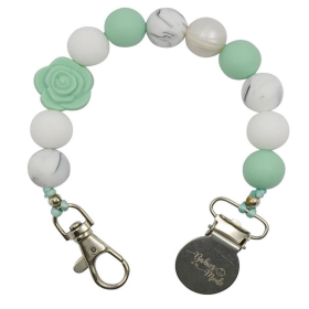 Pacifier Clip (Color: Mint Garden)