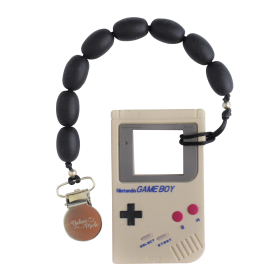 Baby Pacifier Clip (Color: Nintendo Gray)