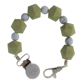 Pacifier Clip (Color: Olive Icos)
