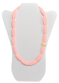 Teether Necklace (Color: Pink Heart)