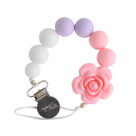Pacifier Clip (Color: Pink Lilly)