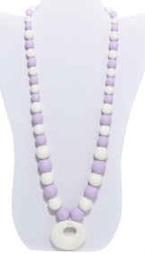 Teether Necklace (Color: Purple Pendant)