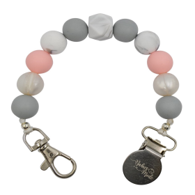 Pacifier Clip (Color: Pink Skies)