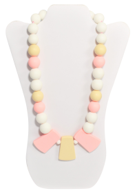 Teether Necklace (Color: Pink Stella)
