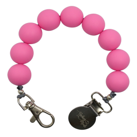 Pacifier Clip (Color: PINK SAPPHIRE)