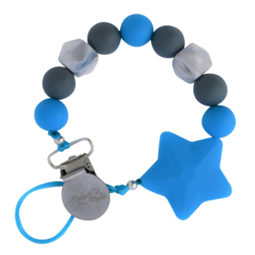 Pacifier Clip (Color: Ice Blue Igloo)