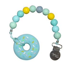 Baby Pacifier Clip (Color: Sprinkled Donut)