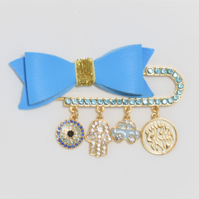 Baby Pins (Color: Shema Israel Blue Bow)