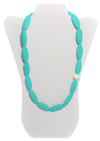 Teether Necklace (Color: Turquoise Heart)