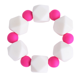 Teether (Color: White Raspberry)