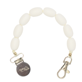Pacifier Clip (Color: White Stone)