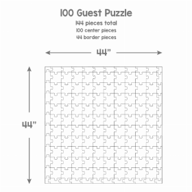 Guest Puzzle (size: 100 center pcs)