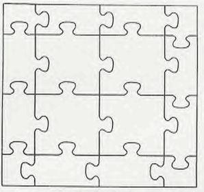 Community Puzzle (size: 16 Pieces)