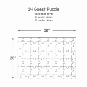 Guest Puzzle (size: 24 center pcs)