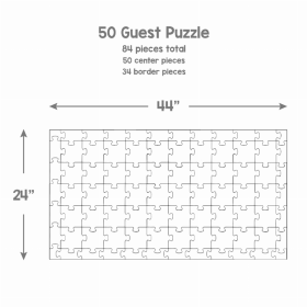 Guest Puzzle (size: 50 center pcs)