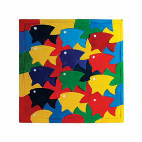 Color Your Own Puzzles (Color: Bird/Fish, size: 12inx12in)
