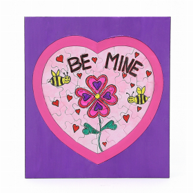 Color Your Own Puzzles (Color: Heart/Frame, size: Assortment)