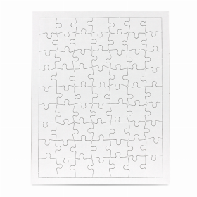 Color Your Own Puzzles (Color: Rectangular/Frame (63 Pieces), size: Assortment)