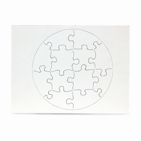 Blank Puzzles (Color: Circle, size: 6inx8in)