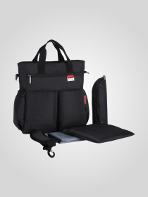 Baby Diaper Bag (Color: Black, size: Large Capacity)