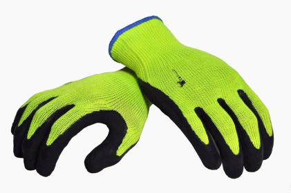 High Visibility Low Emissions Gloves (Color: green, size: XLarge)