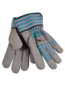 Synthetic Leather Kids Garden Gloves (size: large)