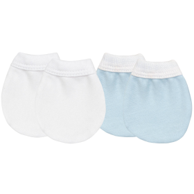 Jersey-No Scartch Mitten - 2Pk (Color: Blue)