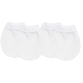 Jersey-No Scartch Mitten - 2Pk (Color: White)