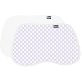 Burp Pads (Color: Lilac Lattice)