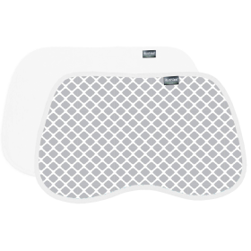 Burp Pads (Color: Grey Lattice)