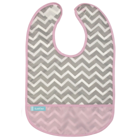 Cleanbib (Color: Chevron Pink Print, size: 6-12m)