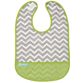 Cleanbib (Color: Chevron Green Print, size: 6-12m)