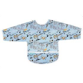 Cleanbib Wp Bib W/Slvs (Color: Rock Graffiti Print, size: 6-12m)