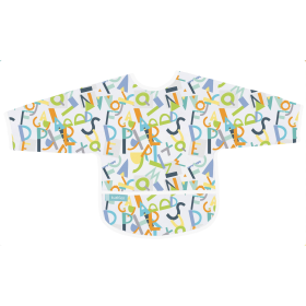 Cleanbib Wp Bib W/Slvs (Color: Multi Alphabet Print, size: 6-12m)