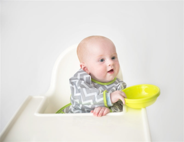 Cleanbib Wp Bib W/Slvs (Color: White Jungle Print, size: 12-24m)
