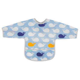 Cleanbib Wp Bib W/Slvs (Color: Blue  Print, size: 2-4yrs)