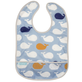 Cleanbib (Color: Whales Print, size: 12M Plus)