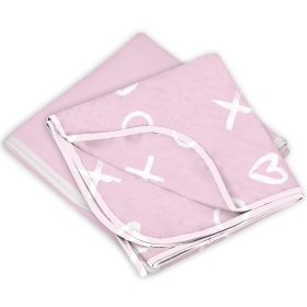 Flannel | Receiving Blanket 2Pack (Color: Pink Xo - Pink Solid)
