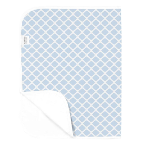 Deluxe Baby Changing Pad (Color: Blue Lattice)