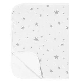 Deluxe Baby Changing Pad (Color: Grey Scribble Star)