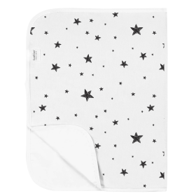 Deluxe Baby Changing Pad (Color: Scribble Stars Black & White)