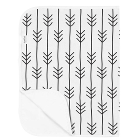 Deluxe Baby Changing Pad (Color: Flannel One Direc. B&W)