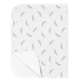 Deluxe Baby Changing Pad (Color: Grey Feathers)
