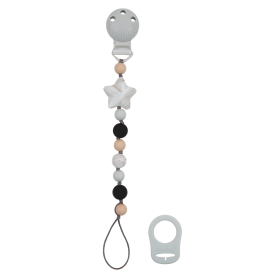 Silicone Pacifier Clip (Color: Star)