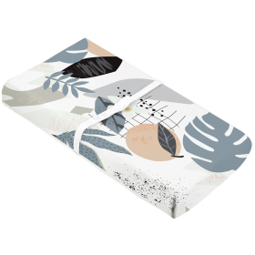 Change Pad Cover With Slits For Straps Percale (Color: Palm)