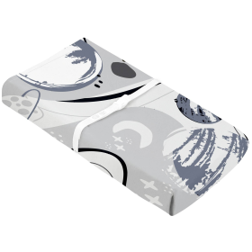 Change Pad Cover With Slits For Straps Percale (Color: Space)