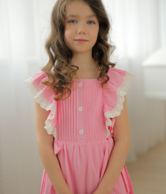 Pastel Pink Easter Alice Dress (size: 2T)